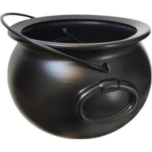 8" Black Cauldron: St. Patrick's Day & Halloween Decor